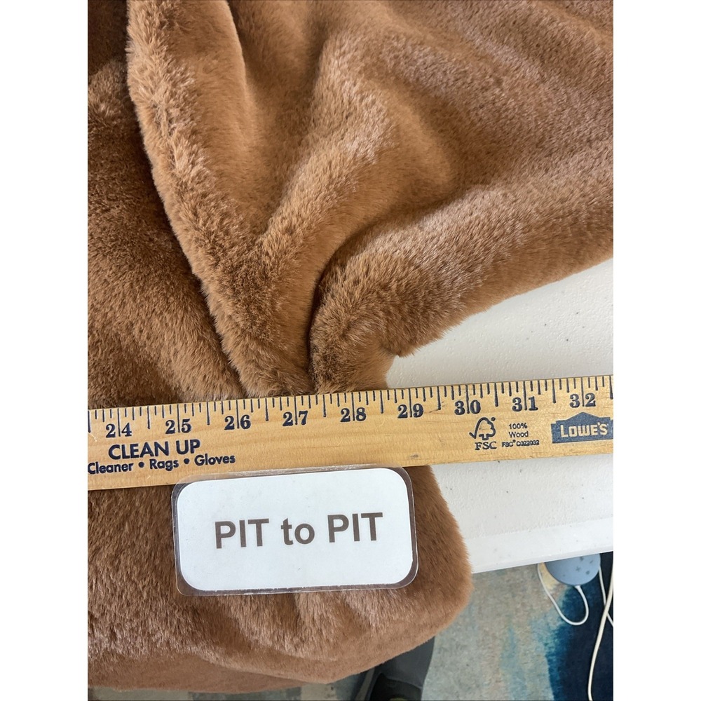 Free People Turn Up Zip Off Hoodie Teddy Polar Sz L Grunge Casual Warm Soft - Picture 10 of 12